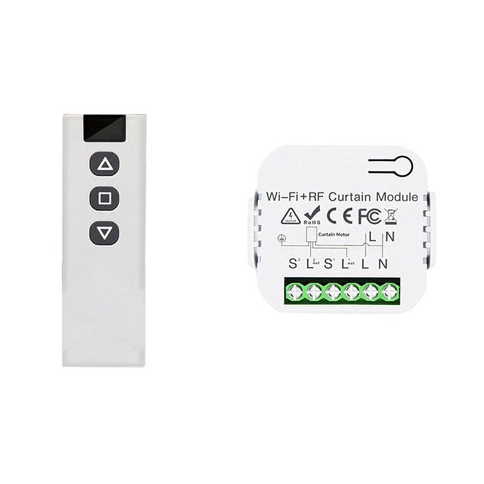 Tuya Life Wifi 433Mhz Blind Curtain With Rf Remote For Electric Roller Shutter Control, 1Rc 1Re 4711710588134