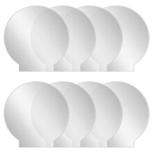 Thick Transparent Panel Board Sheet Clear Cast for LED Light Base Table Signs DIY Display Projects 8 Pieces