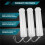4 Pack Extendable Plastic Paint Brush Case, Clear Long Paint Brush Holder Tube, Storage Pencil Container 4
