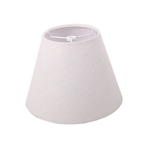 Abajur de Tecido de Linho Abajur Branco Pequeno 5 Polegadas de Diâmetro Superior X 9 Polegadas de Diâmetro Inferior X 7 Polegadas de Altura (Branco 1