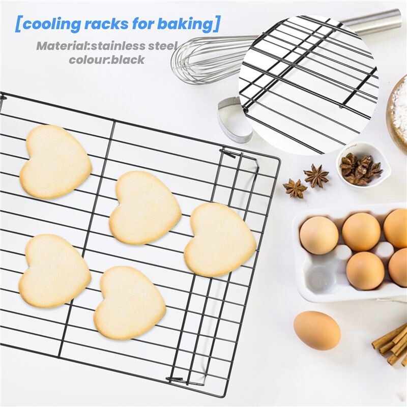 3 Layers Stackable Cooling Rack Metal Cake Cookie Biscuits Bread ...