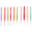 10Pcs Small Size Lace Crochet Hooks (0.5-2.75mm), Ergonomic Crochet Hooks Set with Soft Grip Handle for Thread 1