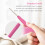 10Pcs Small Size Lace Crochet Hooks (0.5-2.75mm), Ergonomic Crochet Hooks Set with Soft Grip Handle for Thread 8