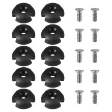 10Pcs Deck Guide Slotted Round Out Pull Rope Buckle Fitting Accessories for Kayak Canoe Boat