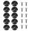 10Pcs Deck  Guide Slotted Round Out Pull Rope Buckle Fitting Accessories for Kayak Canoe Boat 1