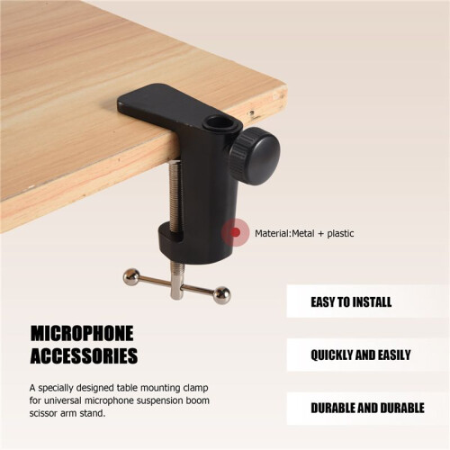 Pince de Montage Table en MéTal Robuste pour Support de Support de Bras de Ciseaux de FlèChe de Suspension de Microphone 2