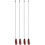 4 Pieces Ceiling Fan Chain Pulls Wooden Pull Chain Extension Pull Chain for Ceiling Light Lamp Fan Chain (Walnut Color) 2