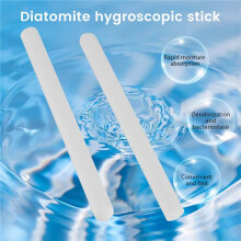 8 Pcs Diatomite Moisture Absorbing Stick Water Absorption Rod Drying Stick Diatomaceous Earth Desiccant for Laundry Home
