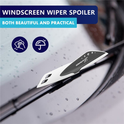 Front Car Windscreen Wiper Spoiler Presser With Rhinestone 1