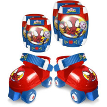 STAMP - Rollerblade-Set mit Knieschonern - Spidey - Kind - Blau - Rot - Junge