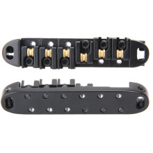 Roller Saddle Tune-O-Matic Guitar Bridge for Electric Guitar Replacement (Black)