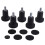 High Profile Bell Glides Replacement for Office Chair Without Wheels & Bar Stool, Fixed Stationary Caster Glide, 5-Pack 2