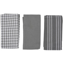 Classic Kitchen Towels, Natural Cotton, The Best Tea Towels, Dish Cloth, Absorbent and Lint-Free, Machine Washable, 18 x 25 Inch, 3 Pack, White