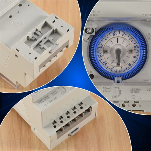 Analog Mechanical Timer  110V-220V 24 hours Daily Programmable 15min Setting   Relay SUL181D Hot 1