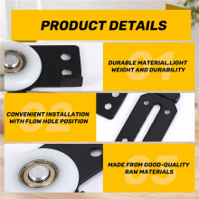 Hardware Accessories 2 pcs Sliding Door Wardrobe Pulleys Wooden Door Sliding Door Small Hanging Wheels Silent Sliding Door Wheels