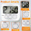 Digital Kitchen Timer, Large Screen Large Font Display, Magnetic Back Cooking Timer, Loud Alarm 3