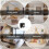 Clock Movement Mechanism with Silver Hour Minute Second Hand DIY Tools Kit 5