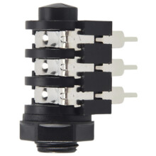 1/4" 6.5mm Stereo Audio PCB Panel Mount Headphone Jack Socket 6 Pin