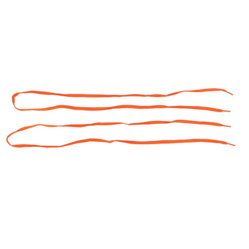 Trainers Replacement 8mm Wide Orange Flat String Shoelace Pair 2