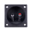 Square Shape Double Binding Post Type Speaker Box Terminal Cup Black 1