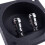 Square Shape Double Binding Post Type Speaker Box Terminal Cup Black 8