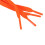 Trainers Replacement 8mm Wide Orange Flat String Shoelace Pair 2