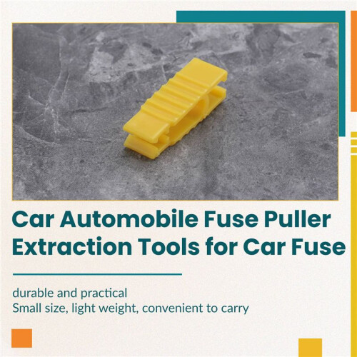 Car Automobile Fuse Puller Extraction Tools for Car Fuse (Yellow)