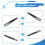 Manual Tool Black Plastic Flat Tip Anti-static Tweezers 7