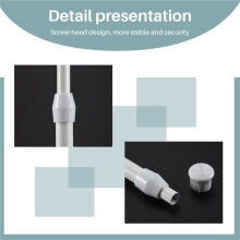 Telescopic shower rod shower curtain rod telescopic rod rod shower White 30-50 Cm