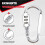 with combination padlock 3 digits numbers padlock carabiners silver 2