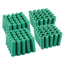 Monteringsskruvar GröN 6 Mm Halkfri Plastpinne 100 St