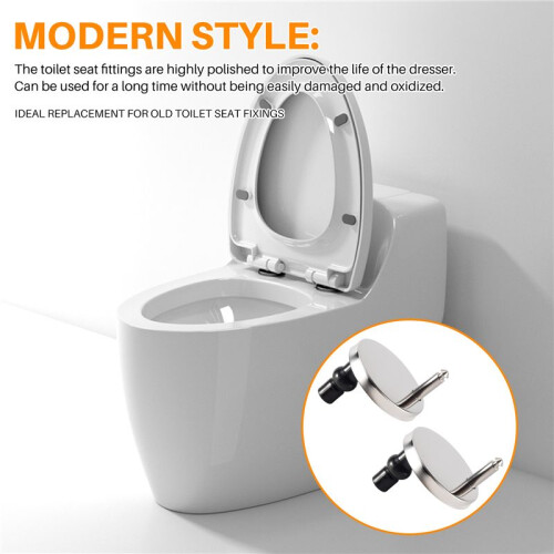 2pcs New Sets Toilet  Screws Top Fix Hinge Pack Repair Tool Replacement