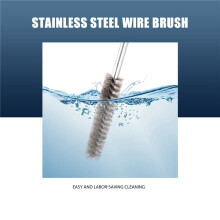 17cm Length 20mm Diameter Stainless Steel Wire Tube Cleaning Brush