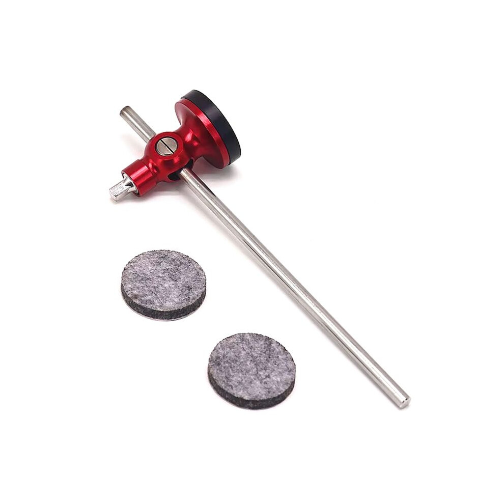 Adjustable Bass Drum Pedal Beater Aluminum Alloy Hammer Percussion Instrument Accessories Red 6032583399015