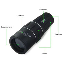 Powerful Monocular Telescope 16x52 Zoom Binoculars Long Range Night Spyglass for Outdoor Camping Bird Watching Tools