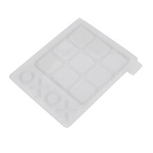 Noughts en Crosses Game Siliconen Mal 3D Schaakbord Schimmel Diy Epoxyhars Spiegel Schimmel Ox Schaakspel Mould Making Tool S