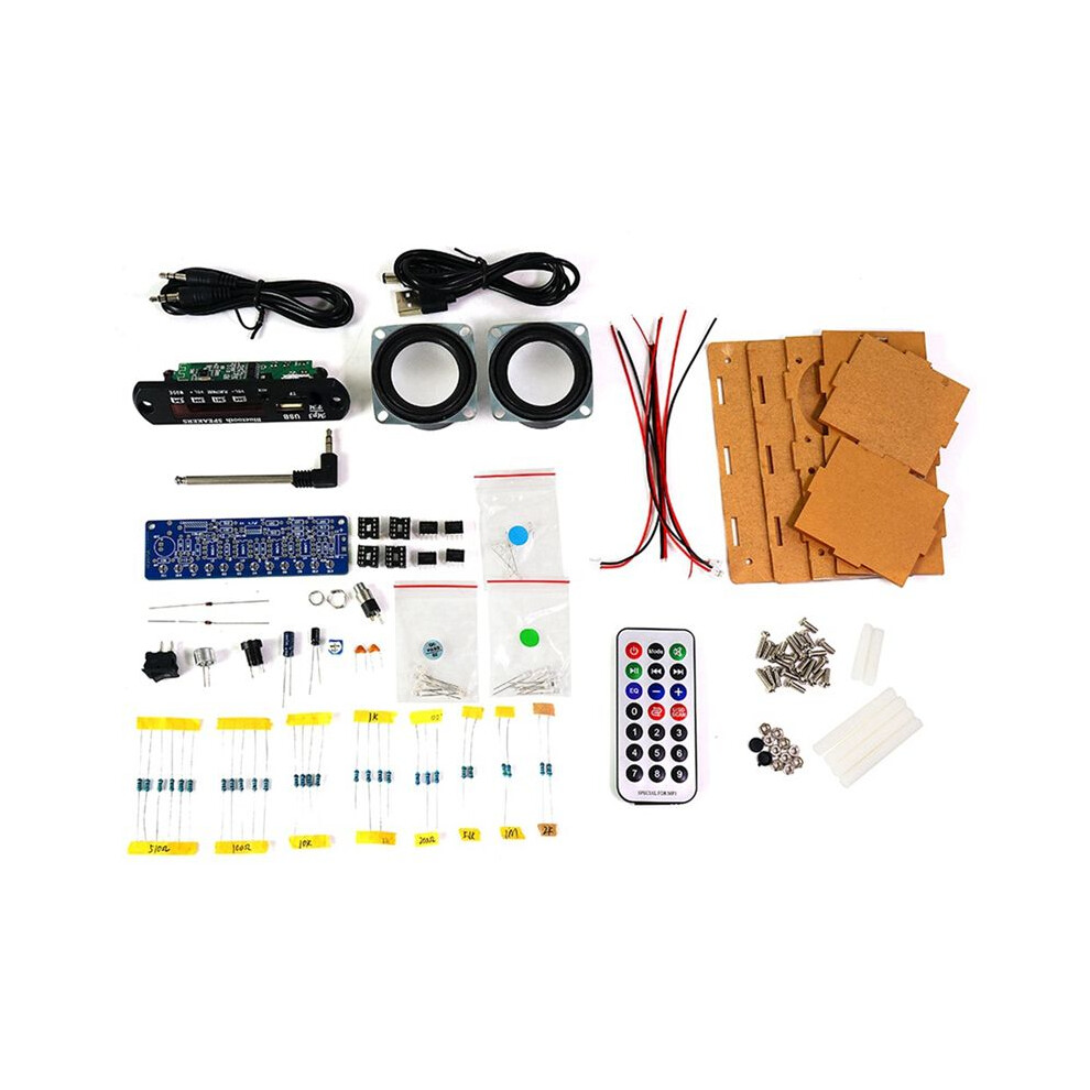 Diy Speaker Kit With Fm Radio 87.5-108Mhz Diy Soldering Project Practice Electronic Kit Solder Assembly 6033906201589