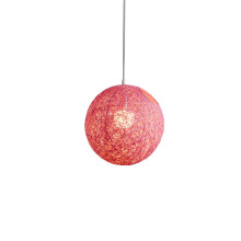 Bamboo, Rattan And Hemp Chandelier Individual Creativity Spherical Rattan Nest Lampshade