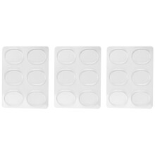 18 Pieces Drum Damper Gel Pads Silicone Drums Silencer For Drums Tone Control-Clear
