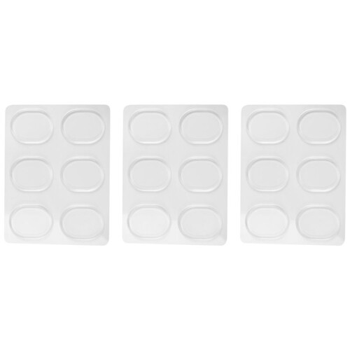 18 Pieces Drum Damper Gel Pads Silicone Drums Silencer For Drums Tone Control-Clear