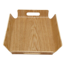 Luxe Bureautafel Bamboe in Bed Brood Houten Dienblad Hout Fruit Ontbijt Eten Taart Koffie Thee Dienblad met Handvatten