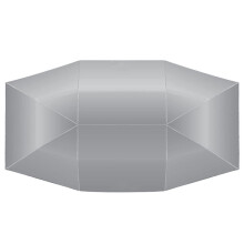 Universal Car Sun Shade Paraply Cover TäLtduk Uv Protect VattentäT 4,2 X 2,1M Silver