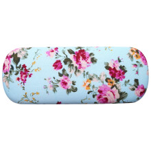 New Eyeglasses Hard Case For Glasses Women Optical Cases Floral Print Eyewear Spectacles Box Holder EyeGlass Case(light )