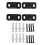 2 Set Sliding Barn Door Floor Guide Bottom Adjustable Dual Clip Floor Mounted Guide Hardware 1