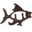 Fish with Two Hooks Ocean Series Cast Iron Wall Hook Wall Mount towel Hanger Hook for Hat, Key, Coats 4