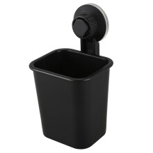 1 PC Przyssawka Szczoteczka do ZęBóW Uchwyt na Kubek Stojak z Tworzywa Sztucznego Pojemnik na Pastę do ZęBóW do Kuchni Toaleta Wc Czarny