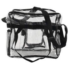Borsa Trasparente Da Viaggio di Sicurezza per Stadio e Borsa Trasparente Da Palestra, Vedere Attraverso La Borsa per Lavoro, Giochi Sportivi e