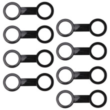 8 Stycken Scuba Diving Dyk Snorkel Silikon Snorkel Mask Rem HåLlare HåLlare Clips HåLlare FäSte Utrustning Reservdel TillbehöR Svart