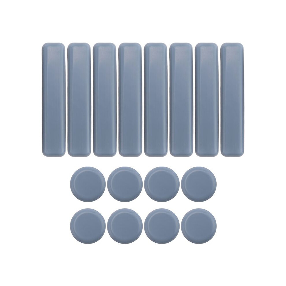 Torribaly 16 Pcs Furniture Glides Ptfe Sliders Self-Adhesive Furniture Glides Set Round Square For Furniture Easy Movers