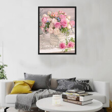 Full Round Drill Diamond Painting Stitch " Rose" Flowers DIY Rhinestone Embroidery Home Decor Gifts